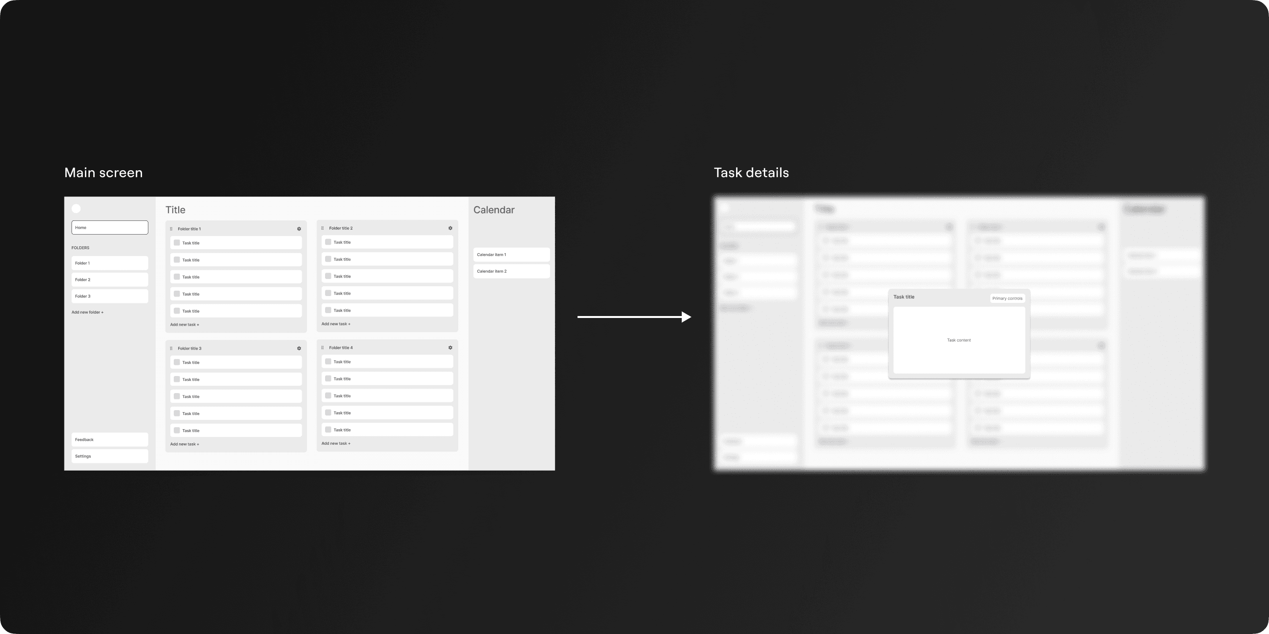 Final design — General Task home page
